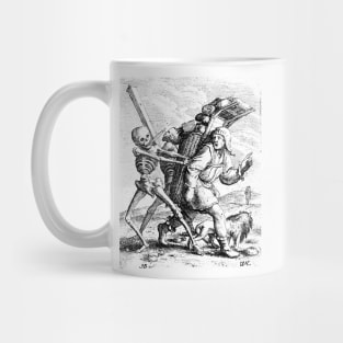 The Pedlar, the Dance of Death - Hans Holbein Mug